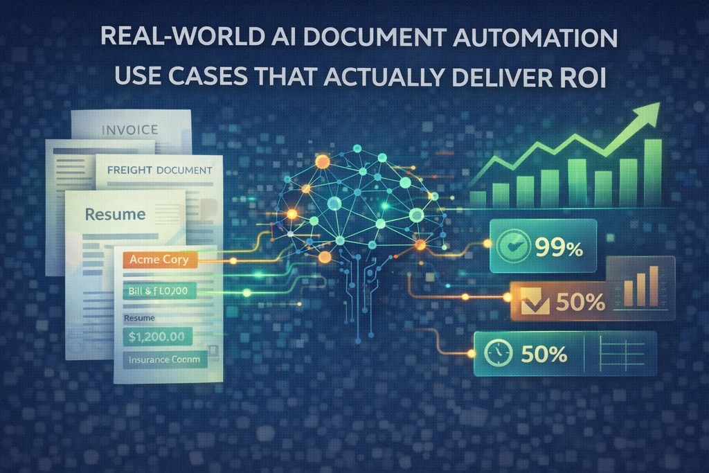 Cover image for 10 Real-World AI Document Automation Use Cases That Actually Deliver ROI
