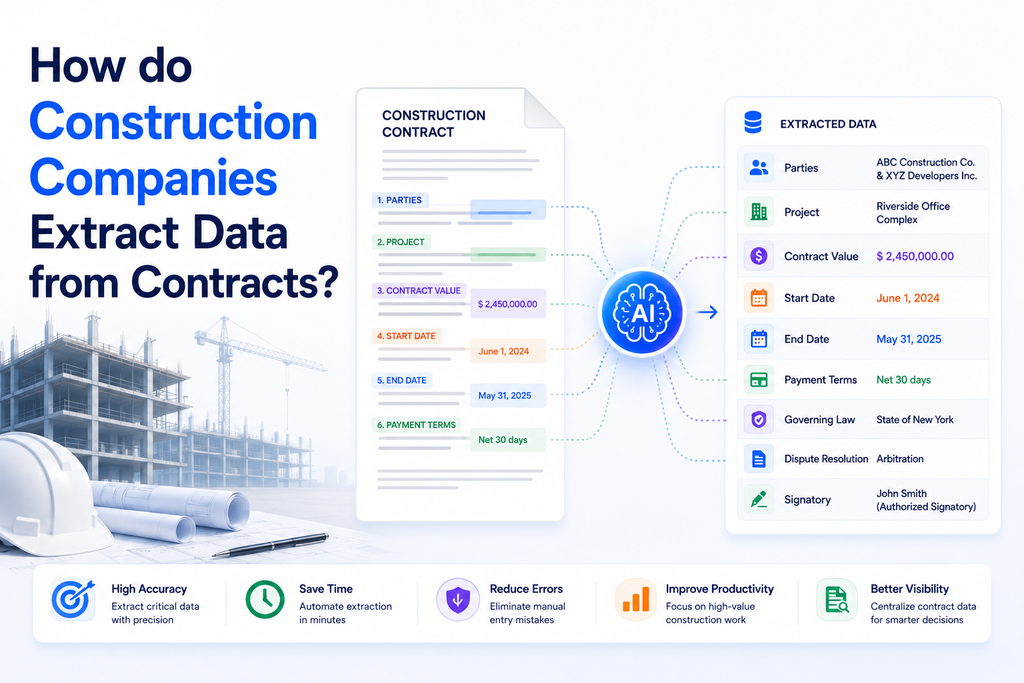 Cover image for How Do Construction Companies Extract Data from Contracts?