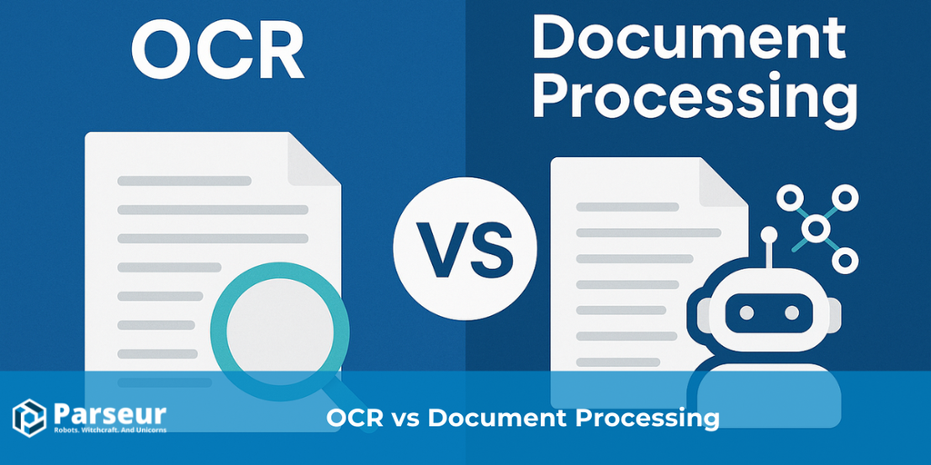Cover image for OCR vs. Document Processing - Understanding the Difference