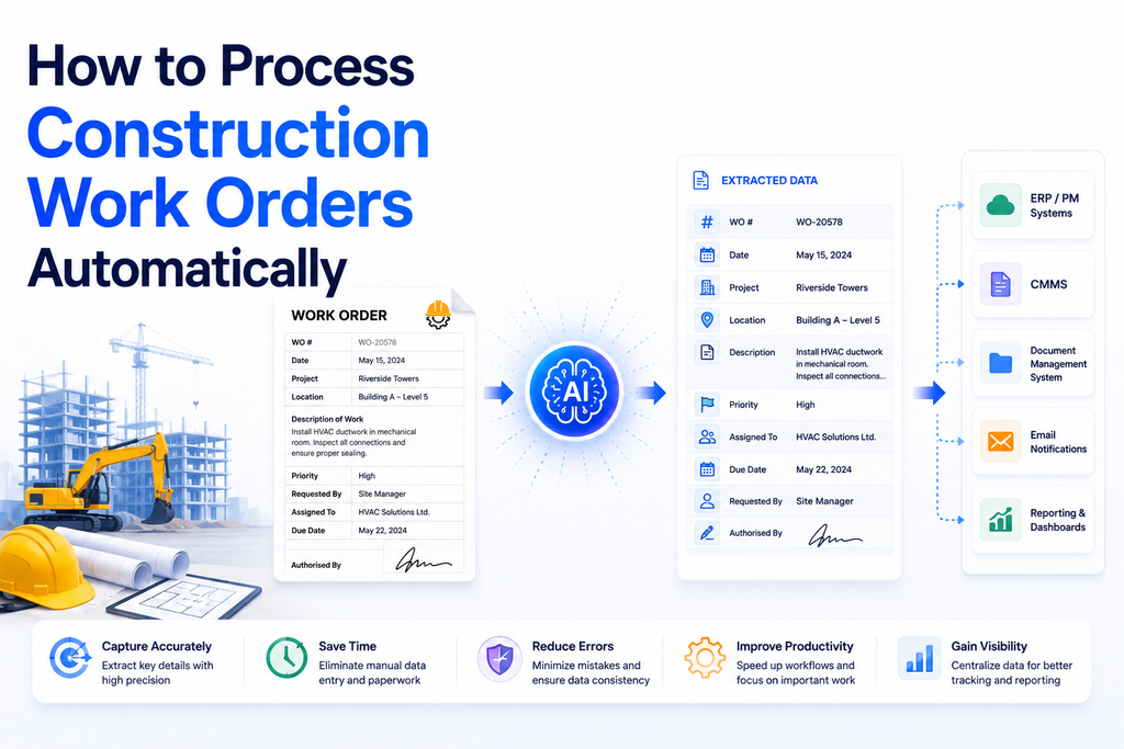 Cover image for How to Process Construction Work Orders Automatically