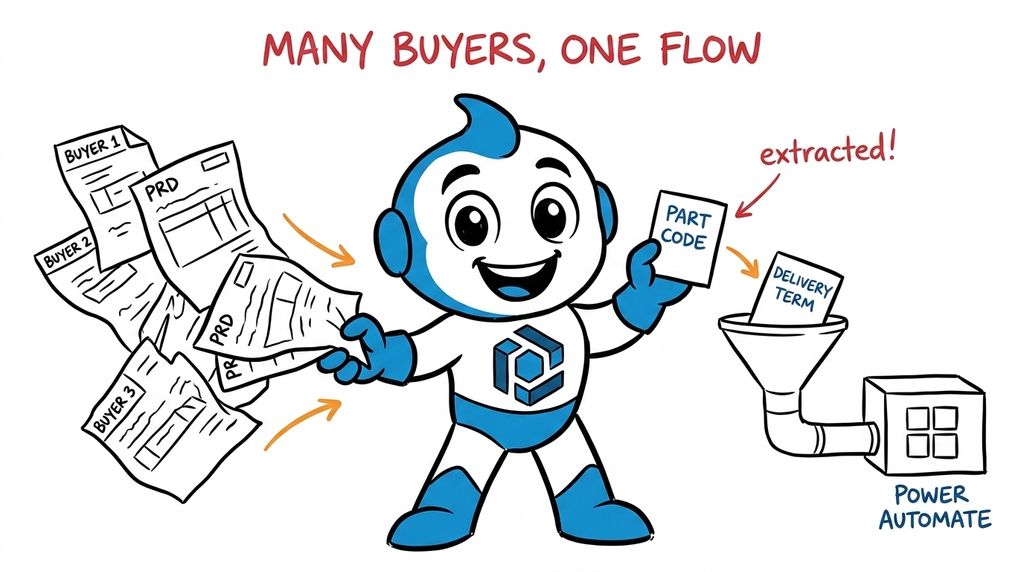 Cover image for How to send purchase order data to Power Automate?