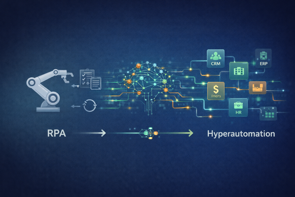 Cover image for From RPA to Hyperautomation - How AI Is Transforming End-to-End Business Processes