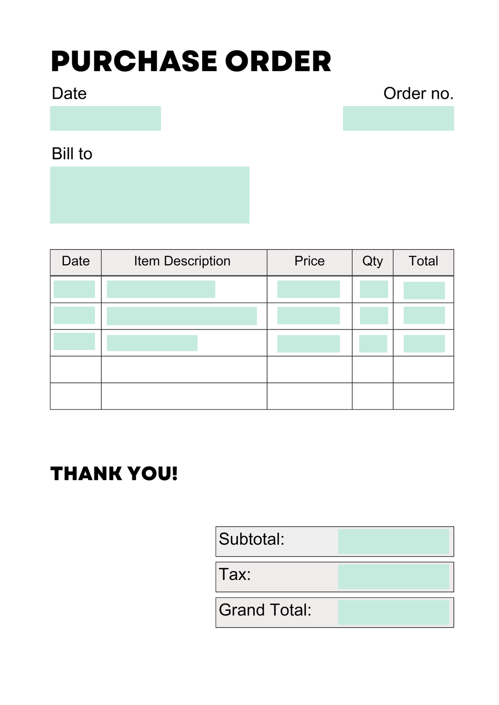 Purchase Order OCR cover image