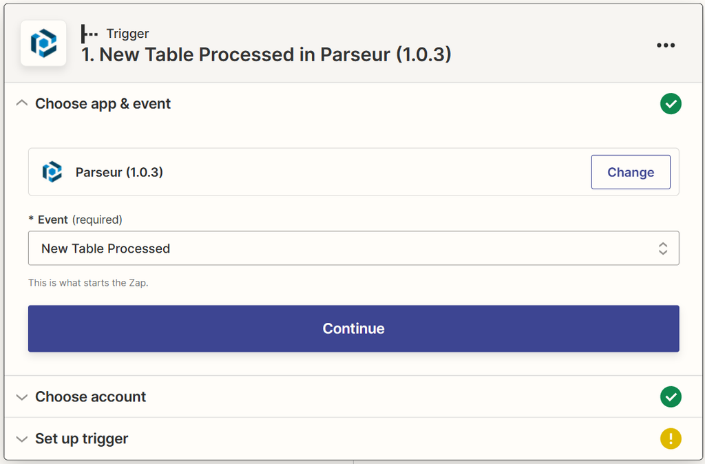 Always choose new table processed to filter the emails