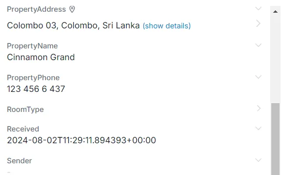 Verify the parsed data Verify the parsed data
