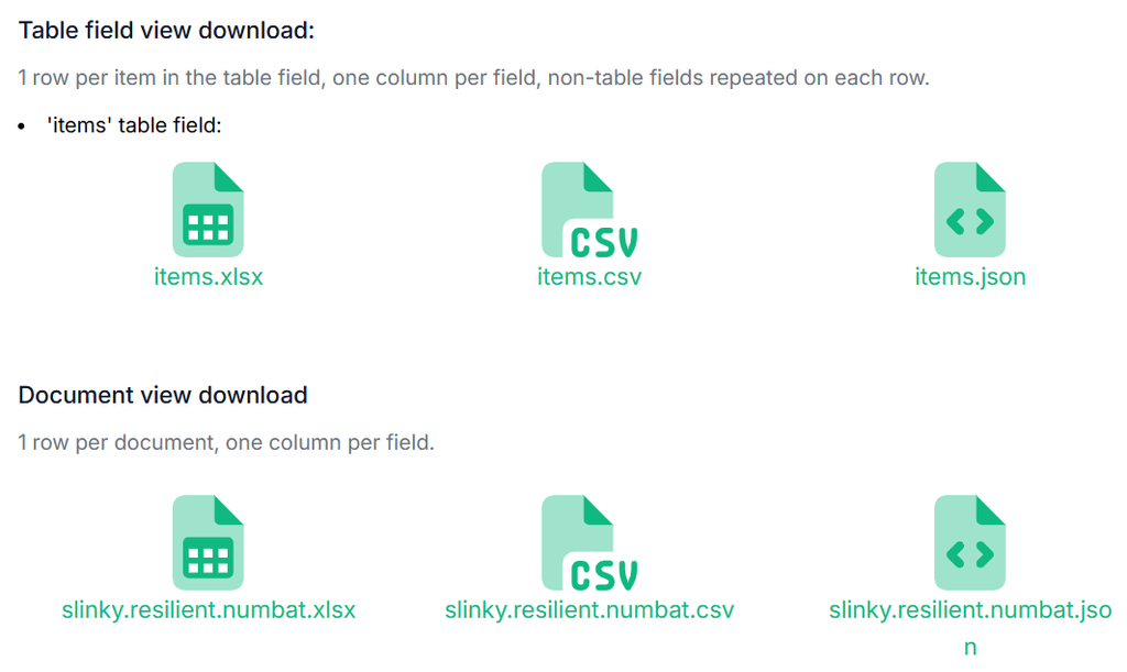 Exporting image data A screen capture of exporting image data