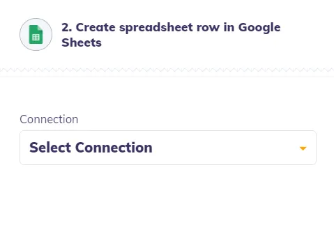 Integrately connection with Google Sheets