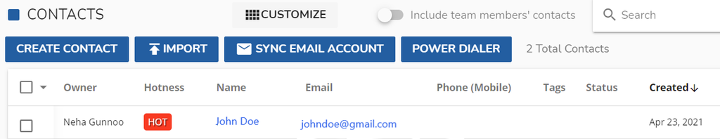 Contact added automatically in LionDesk LionDesk 自动添加联系人