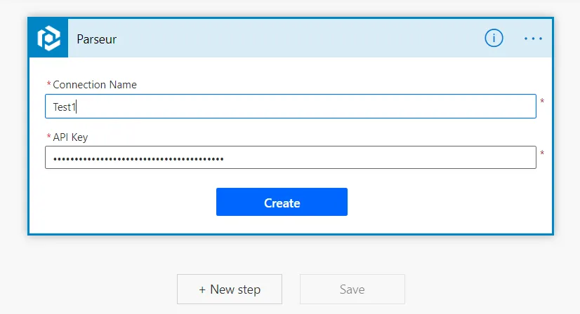 Connect Parseur with Power Automate
