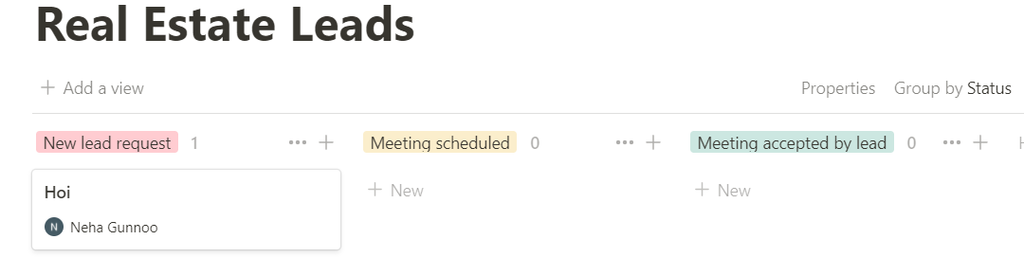 Database item created in Notion automatically