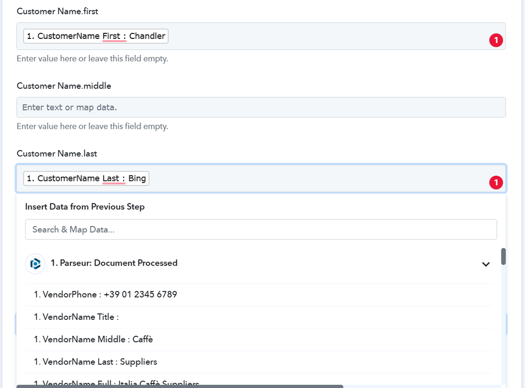 Customize your Google sheet with the parsed data