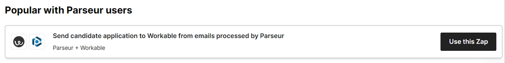 Connect Parseur with Workable