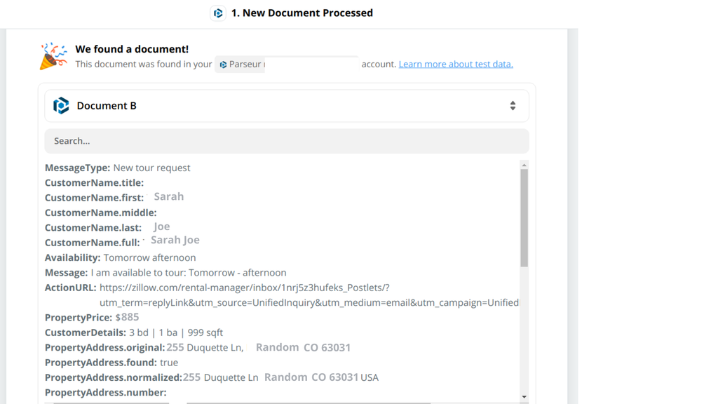 Zapier wait for a trigger to retrieve extracted data