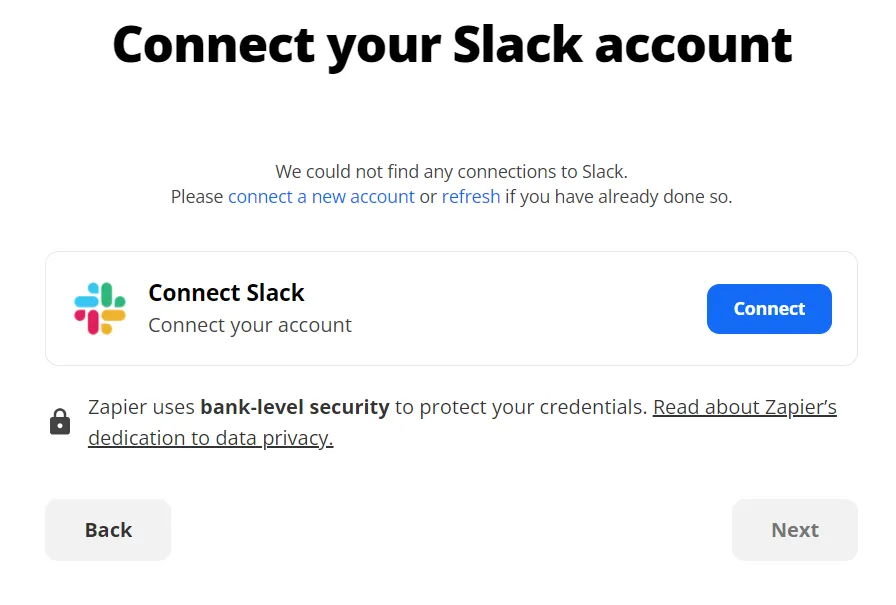Connect Slack with Zapier