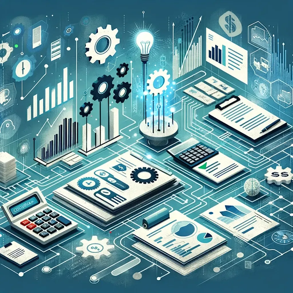 a visual representing account payable automation at work