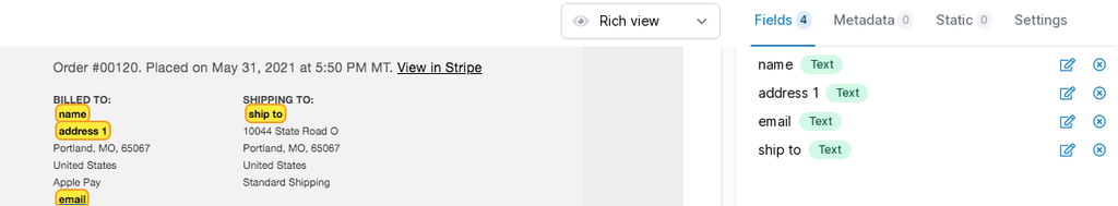 Highlight the data to be extracted