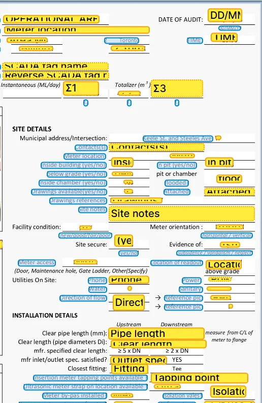 Data is extracted automatically from technical reports A screen capture of technical data