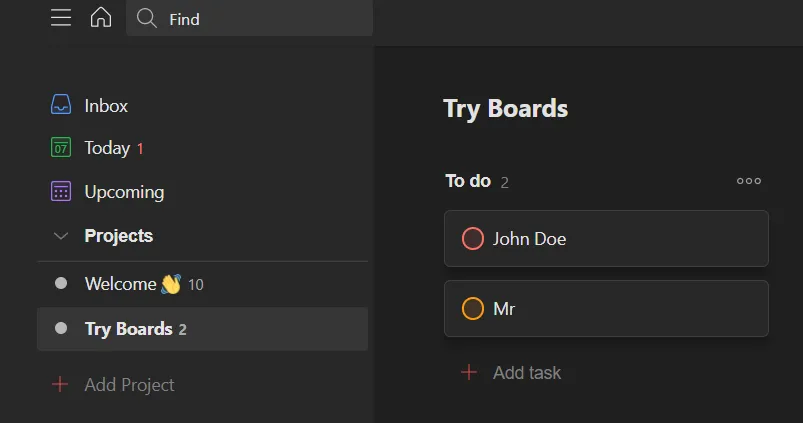 Task created automatically