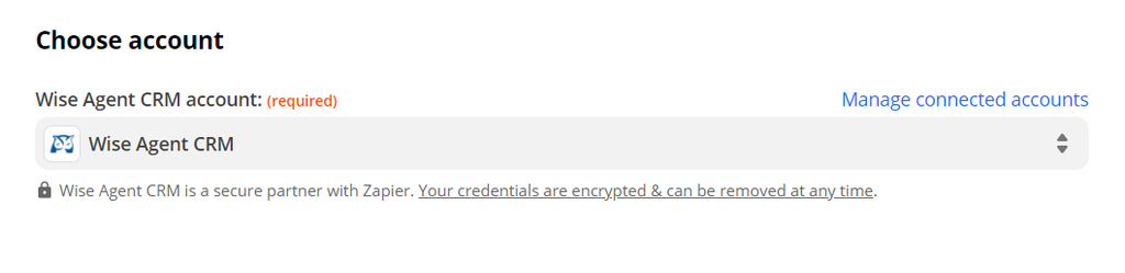 Choose Wise Agent account