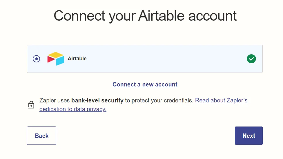 Connect Zapier with Airtable
