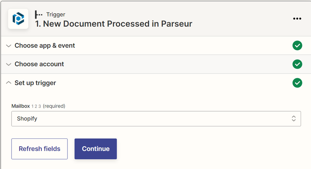 Choose your Shopify mailbox