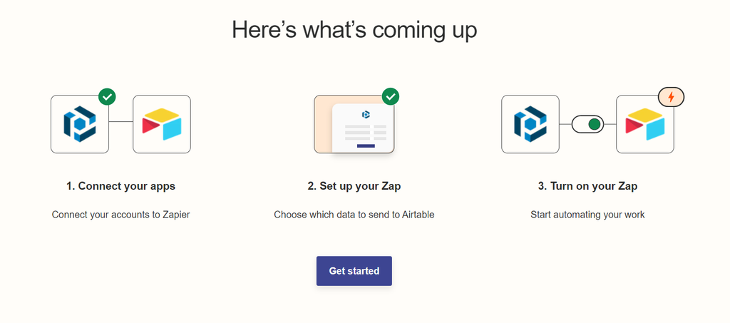 Redirected to your Zapier dashboard